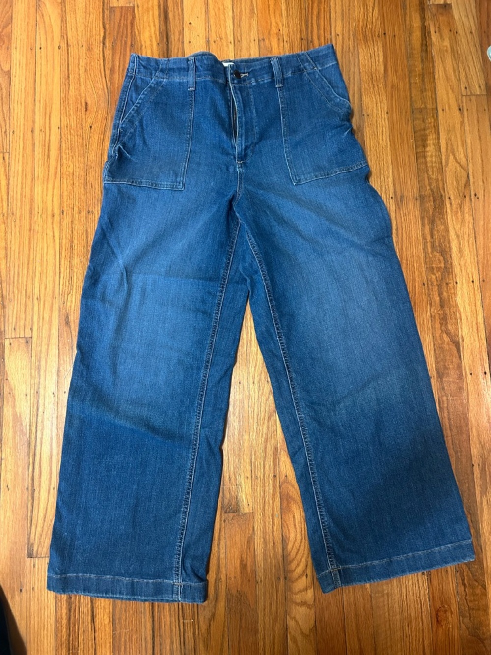 Sonoma Wide-Leg Women's Denim Jeans in Medium Blue
